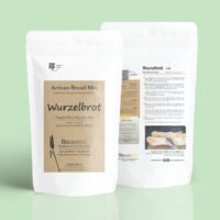 Product - Wurzelbrot Bread Mix in white pouch with instructions on the back by BREADISTA