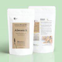 Product - Almweck Bread Mix in white pouch with instructions on the back by BREADISTA