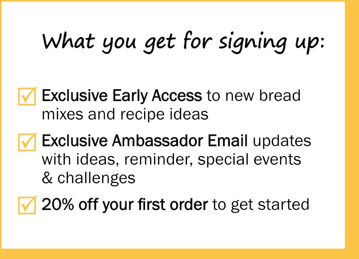 Become Breadista Brand Ambassador - List SignUp Perks