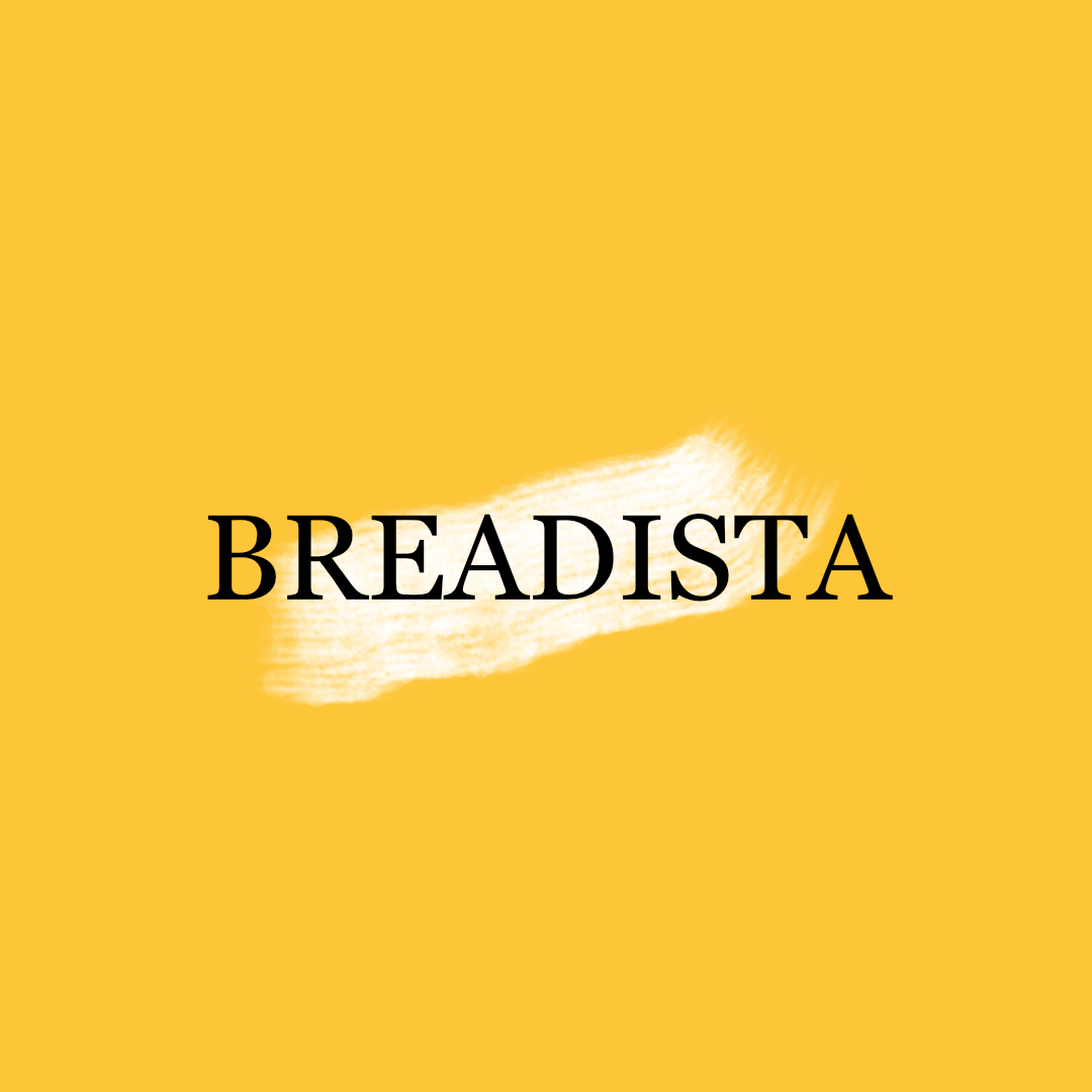 Breadista written on yellew ground