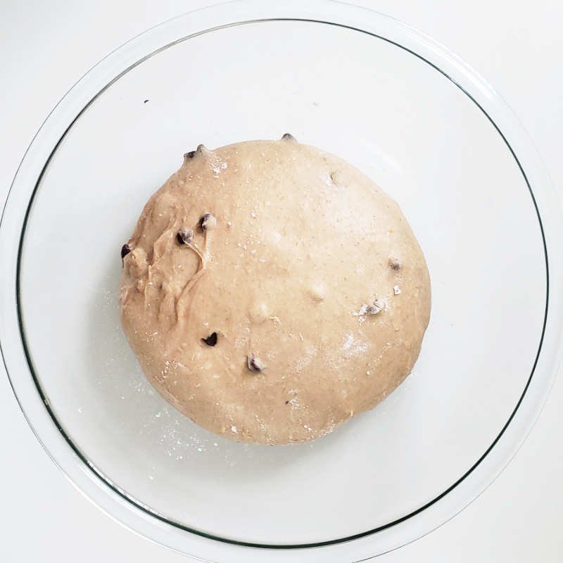 Birdview - dough ball in bowl before proofing by BREADISTA