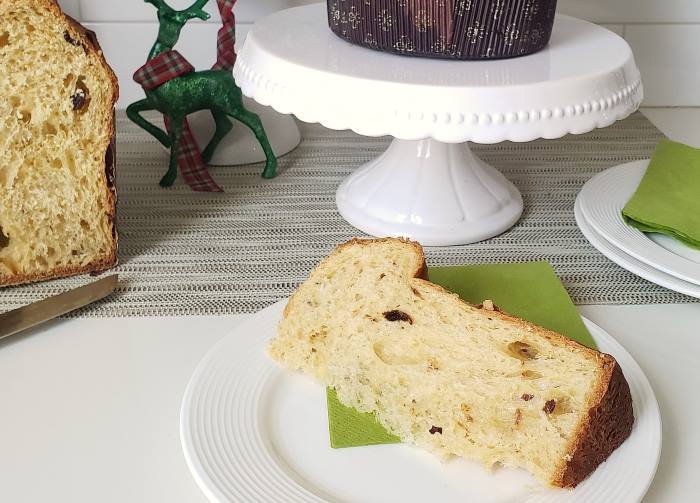 Panettone Wedge on Plate - BREADISTA Mixes