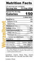 Nutrition Label - BREADISTA's Wurzelbrot bread mix