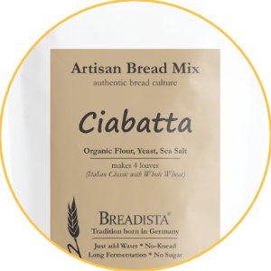 Ciabatta artisan bread mix label