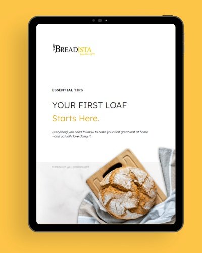 eGuide Mockup - Tablet yellow - BREADISTA