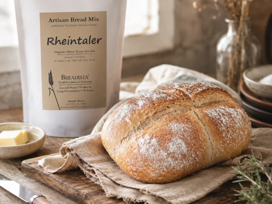 Rheintaler bread mix, baked loaf